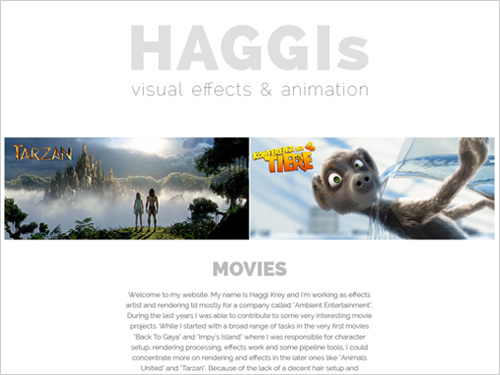 Haggis visual effects and animation